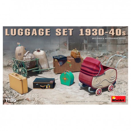 Kit de modélisme de bagages des années 1930-40 de MiniArt