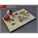 Set de hormigonera 1/35 MiniArt con herramientas y bidones