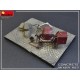 Set de hormigonera 1/35 MiniArt con herramientas y bidones
