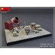 Set de hormigonera 1/35 MiniArt con herramientas y bidones