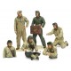 Conjunto de tripulação de tanque americano 1/35 da Tamiya