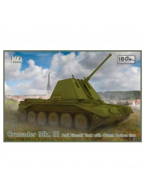 Maquette char Crusader Spaag Bofors 1/72