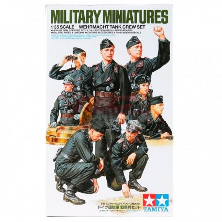 Conjunto de figuras de tripulación de tanque alemán Tamiya