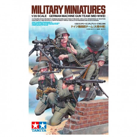 Kit maquettes Tamiya équipe mitrailleuses allemande WWII