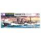 Modelo Tamiya 1/700 do Cruzador Leve Yahagi montado e pintado
