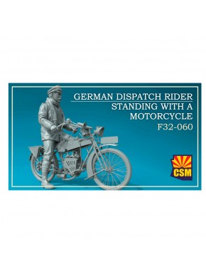 Figurine cavalier allemand dispersion 1/32 sans moto