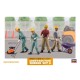 Conjunto de figuras de trabalhadores de construção escala 1:35