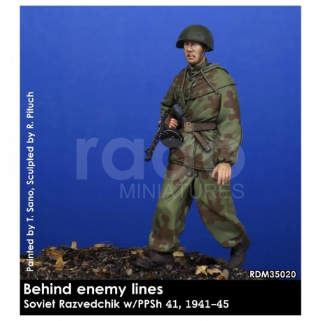 Figura militar soviética 1/35 con PPSh 41