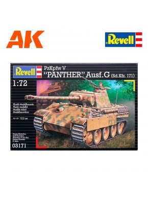Kit modelismo tanque Panther Ausf.G Revell 1/72
