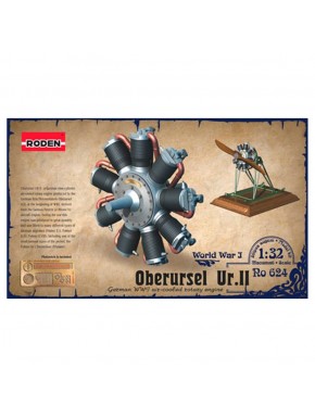 Modèle de moteur rotatif Oberursel Ur.II 1/32 Roden
