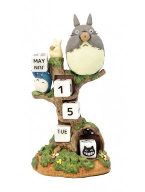 Calendrier perpétuel Totoro sur un arbre en résine