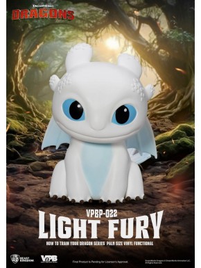 Hucha de vinilo Light Fury 12 cm de Cómo Entrenar a tu Dragón