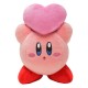 Peluche oficial de Kirby con corazón, 16 cm