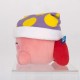 Peluche Kirby endormi avec chapeau violet et pois