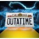 Placa de metal 'Outatime' De Volta para o Futuro