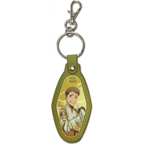 Porte-clés Yoo Jinho de Solo Leveling en cuir PU