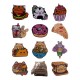 Présentoir de badges Fuzzballs avec différents designs