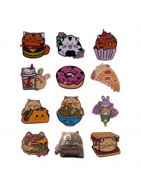 Présentoir de badges Fuzzballs avec différents designs