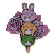 Présentoir de badges Fuzzballs avec différents designs