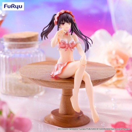 Statue de Kurumi Tokisaki en maillot rouge pastel
