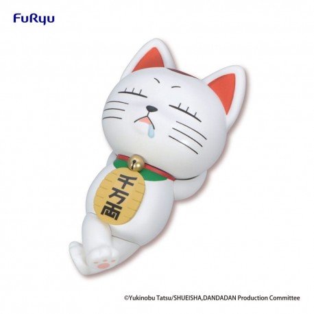 Estátua de gato branco Turbo Granny Dandadan 10 cm