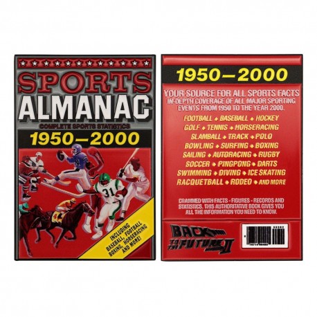 Lingote Sports Almanac De Volta para o Futuro edição limitada