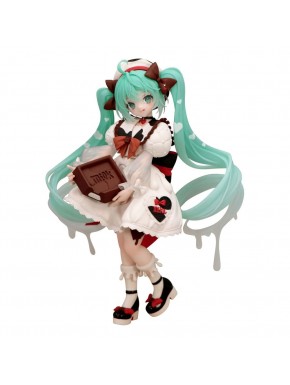Statue de Hatsune Miku avec design chocolaté