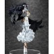 Estatua de Albedo de Overlord IV con alas negras y vestido blanco