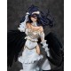 Estatua de Albedo de Overlord IV con alas negras y vestido blanco