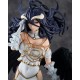 Estatua de Albedo de Overlord IV con alas negras y vestido blanco