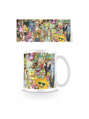 Mug en céramique avec personnages de Rick and Morty