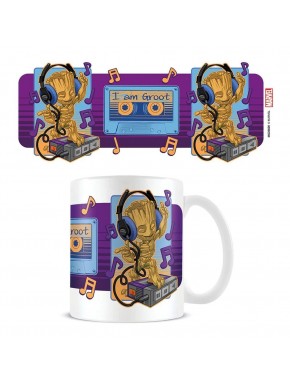 Tasse en céramique avec Groot et cassette