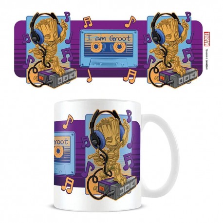 Tasse en céramique avec Groot et cassette