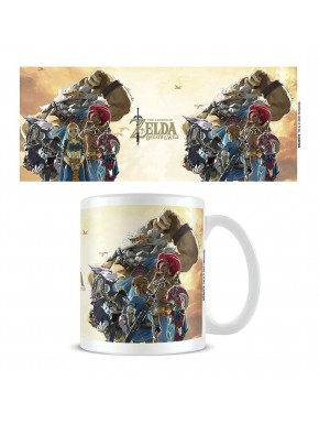 Tasse en céramique The Legend of Zelda avec champions au coucher du soleil