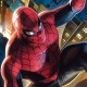 Lithographie de Spider-Man avec fond de ville