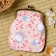 Monedero rosa Mi vecino Totoro con flores de cerezo