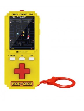 Console portative jaune Pixel Pocket Pro de Pac-Man