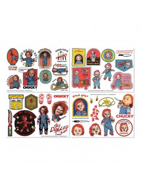 Pack d'autocollants Chucky avec 4 feuilles décoratives