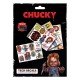 Pack de pegatinas Chucky con 4 hojas decorativas