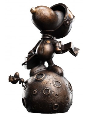 Statue en bronze de Snoopy sur la lune