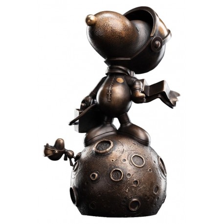 Statue en bronze de Snoopy sur la lune