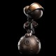 Statue en bronze de Snoopy sur la lune