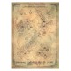 Lithographie carte de Nouvelle-Zélande Le Hobbit