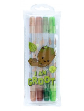 Ensemble de surligneurs Marvel Groot avec étui en PVC