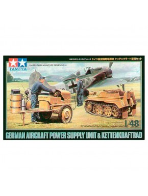 Modèle de Kettenkraftrad et unité d'alimentation Tamiya 1/48