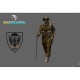 Figura paraquedista 1.º BEP com uniforme e bastão