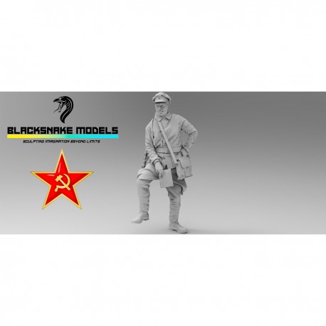 Figura de oficial del Ejército Rojo 1/35 de Black Snake Models