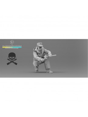 Figura modelismo tripulação Tiger Totenkopf inverno