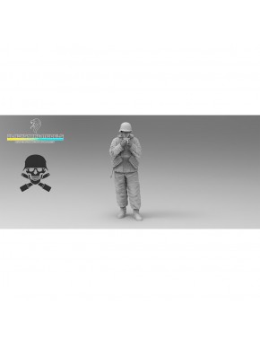 Figura soldado Totenkopf inverno café Black Snake