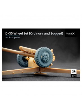 Ensemble de roues D-30 pour maquettes Trumpeter 1/35